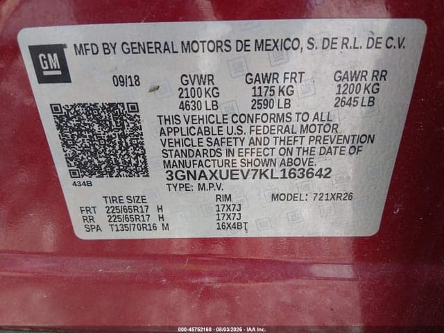2019 CHEVROLET EQUINOX LT 9