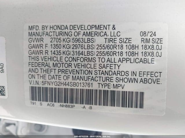 2025 HONDA PILOT EX-L 9