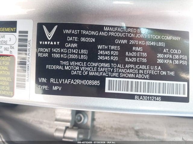 2024 VINFAST VF 8 PLUS 9