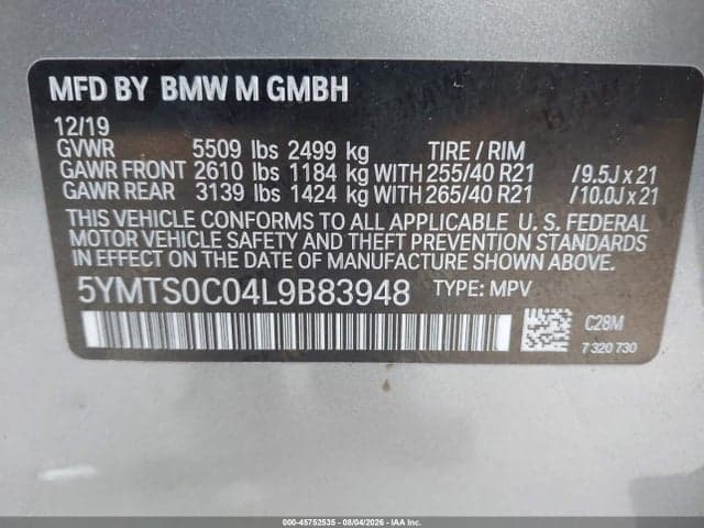 2020 BMW X3 M COMPETITION 9