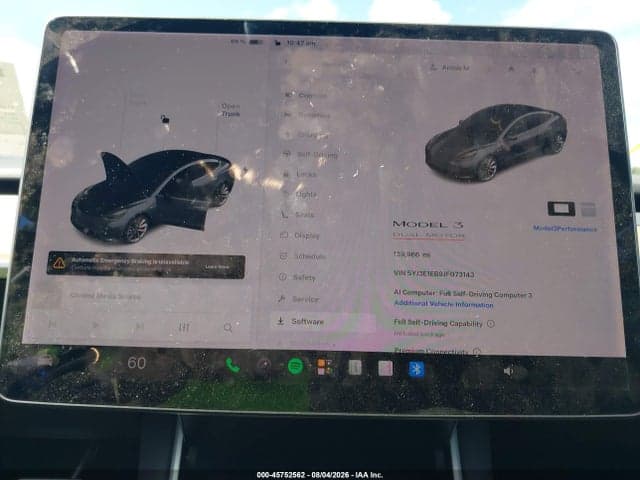 2018 TESLA MODEL 3 LONG RANGE/PERFORMANCE 7
