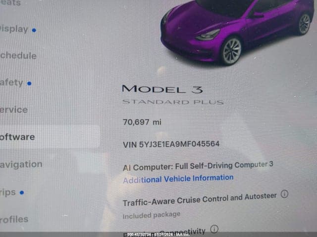 2021 TESLA MODEL 3 STANDARD RANGE PLUS REAR-WHEEL DRIVE 14