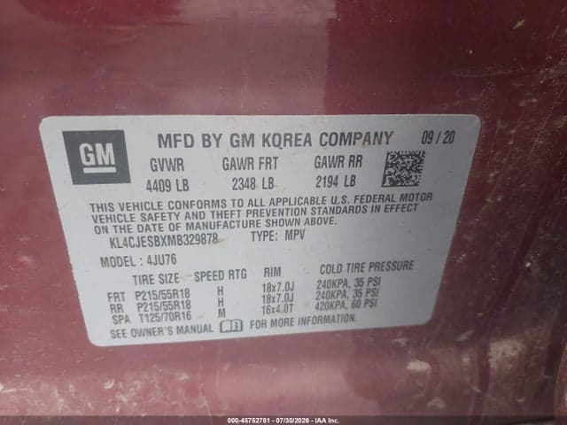 2021 BUICK ENCORE AWD PREFERRED 9