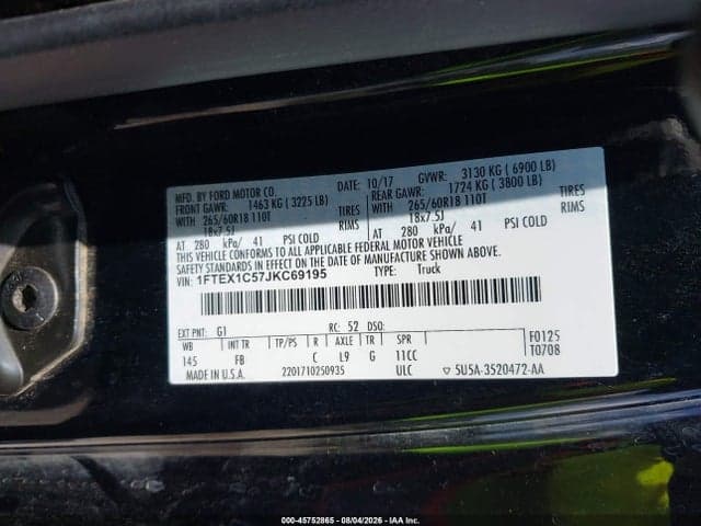 2018 FORD F-150 XLT 9