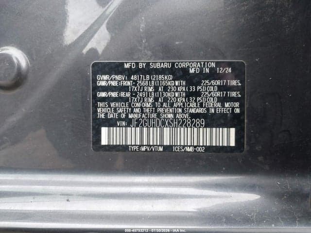 2025 SUBARU CROSSTREK PREMIUM 9