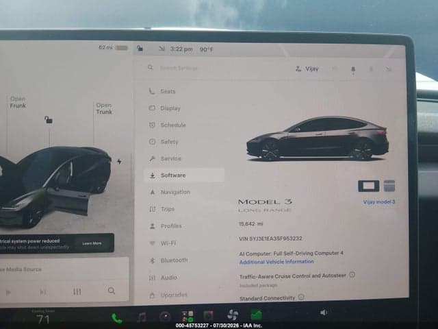 2025 TESLA MODEL 3 LONG RANGE REAR-WHEEL DRIVE/STANDARD REAR-WHEEL DRIVE 7
