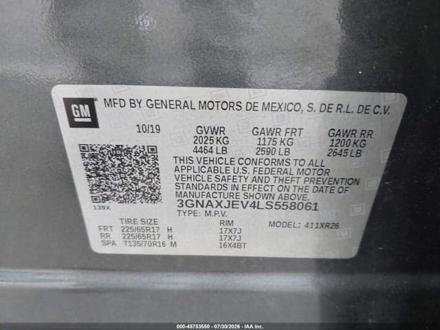 2020 CHEVROLET EQUINOX FWD 2FL 9