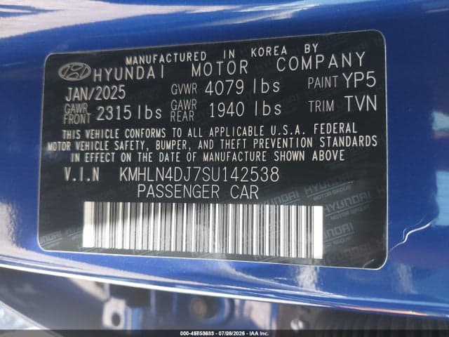 2025 HYUNDAI ELANTRA HYBRID LIMITED 9