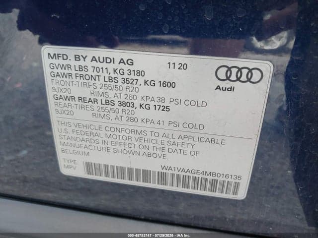 2021 AUDI E-TRON PRESTIGE QUATTRO 9