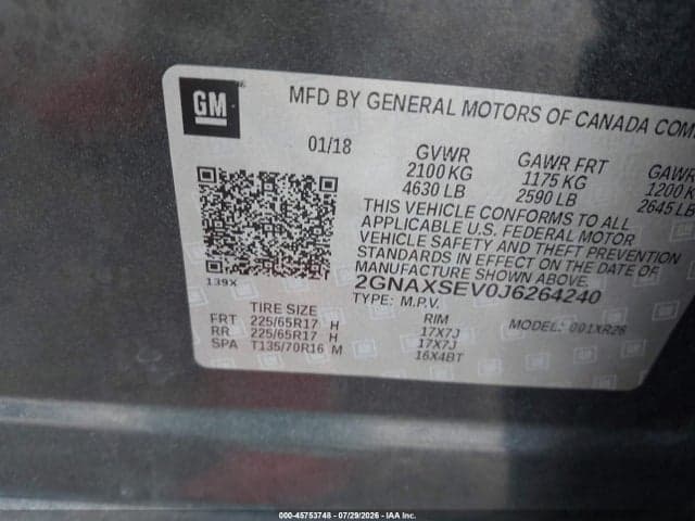 2018 CHEVROLET EQUINOX LT 9