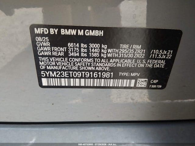 2026 BMW X6 M COMPETITION 9
