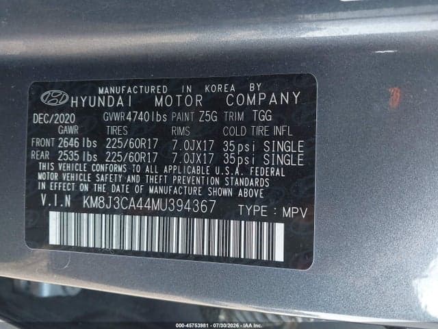 2021 HYUNDAI TUCSON VALUE 9