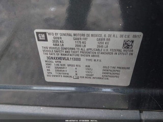 2018 CHEVROLET EQUINOX LS 9