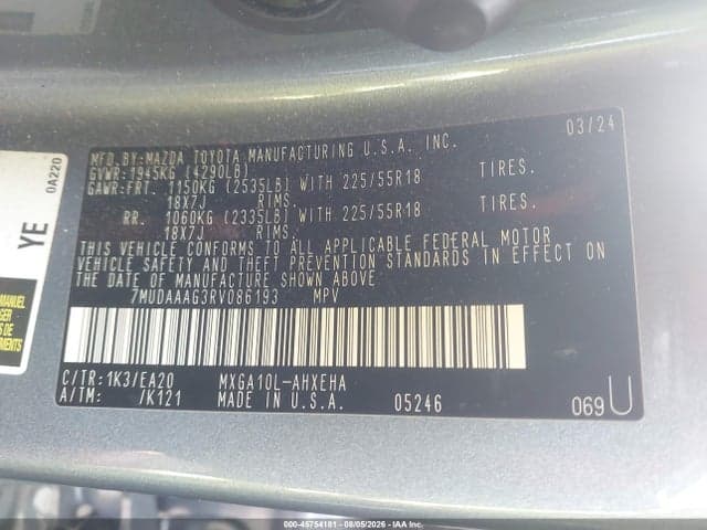 2024 TOYOTA COROLLA CROSS XLE 9