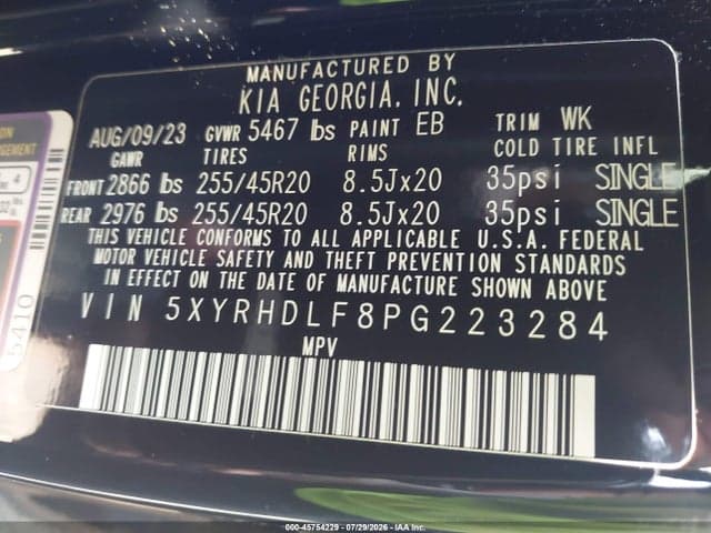 2023 KIA SORENTO X-LINE EX 9