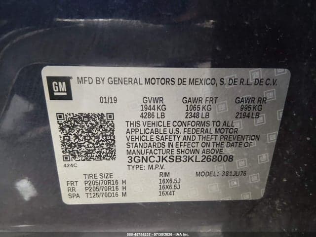 2019 CHEVROLET TRAX LS 9