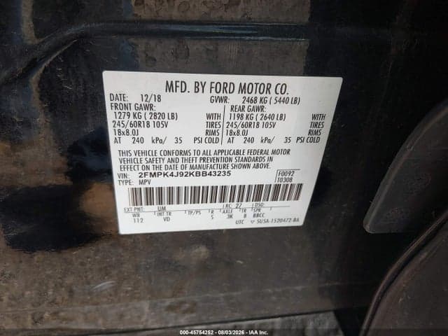 2019 FORD EDGE SEL 9
