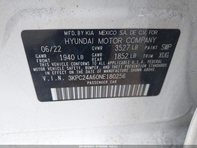 2022 HYUNDAI ACCENT SEL 9