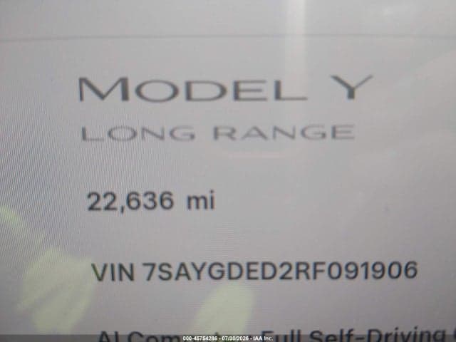 2024 TESLA MODEL Y 7