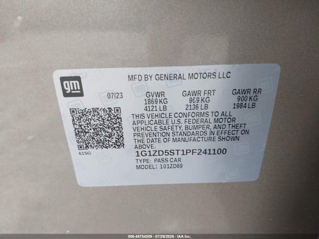 2023 CHEVROLET MALIBU FWD 1LT 9