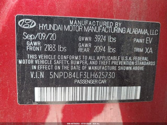 2020 HYUNDAI ELANTRA VALUE EDITION 9