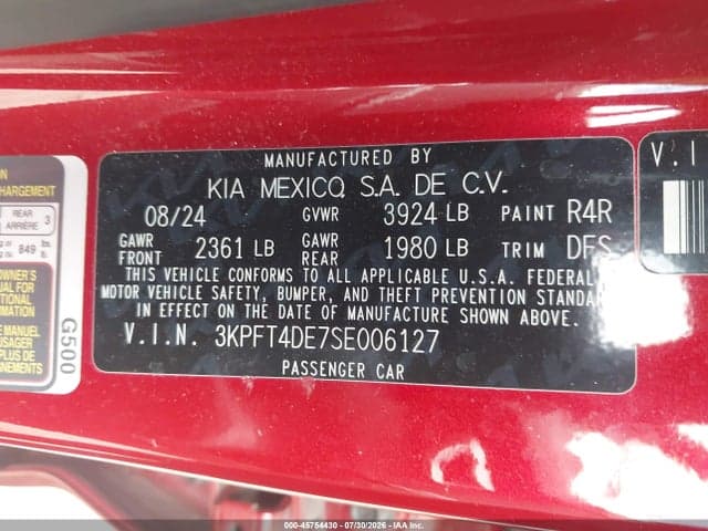 2025 KIA K4 LXS 9