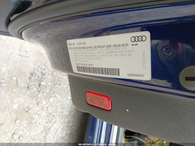 2020 AUDI S7 SPORTBACK PREMIUM PLUS TFSI QUATTRO TIPTRONIC 9