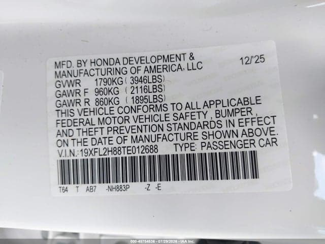 2026 HONDA CIVIC SPORT 9
