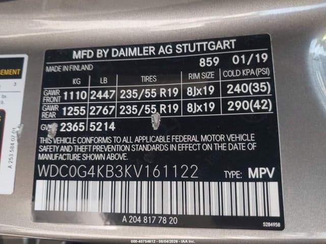 2019 MERCEDES-BENZ GLC 300 4MATIC 9