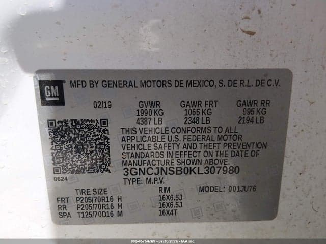 2019 CHEVROLET TRAX LS 9