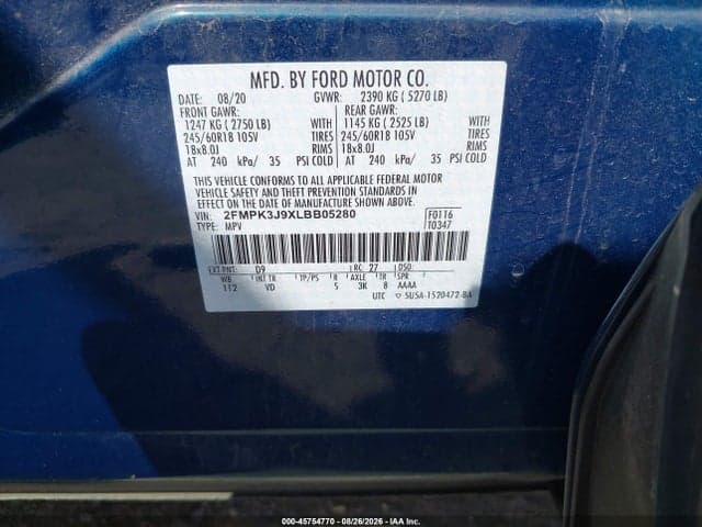 2020 FORD EDGE SEL 9