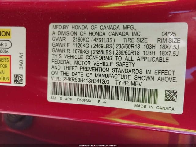 2025 HONDA CR-V EX 2WD 9