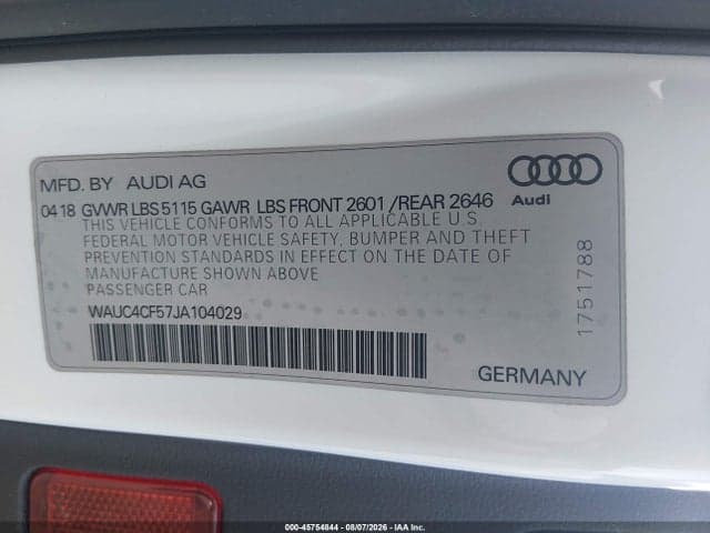 2018 AUDI S5 3.0T PREMIUM PLUS 9