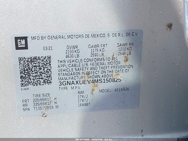 2021 CHEVROLET EQUINOX AWD LT 9