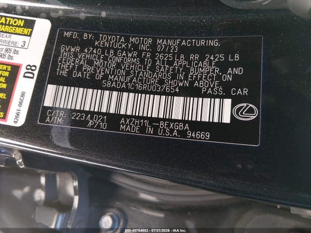 2024 LEXUS ES 300H 9