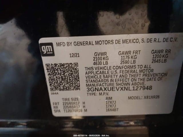 2022 CHEVROLET EQUINOX AWD LT 9