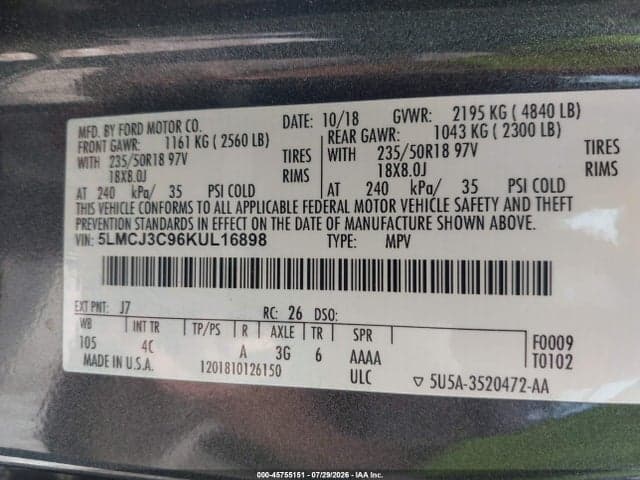 2019 LINCOLN MKC RESERVE 9