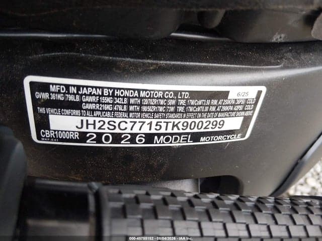 2026 HONDA CBR1000 RR 10