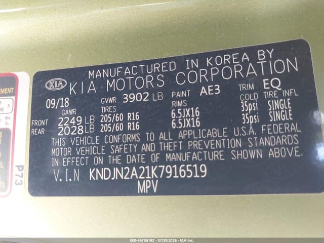 2019 KIA SOUL 9