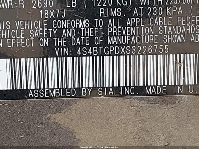 2025 SUBARU OUTBACK TOURING XT 9