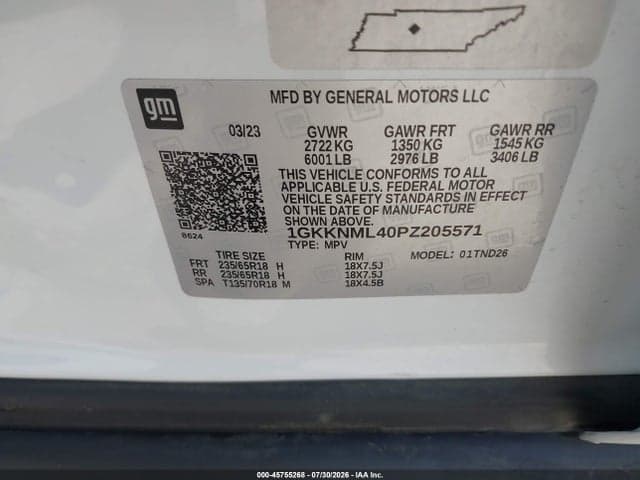 2023 GMC ACADIA FWD SLT 9