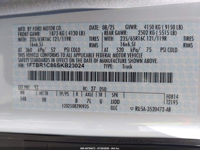2025 FORD TRANSIT-250 4