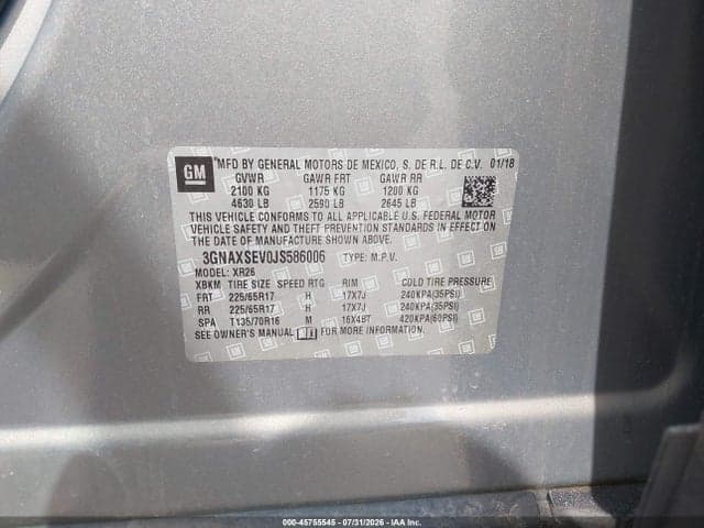 2018 CHEVROLET EQUINOX LT 9