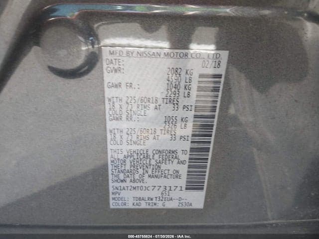 2018 NISSAN ROGUE SL 9