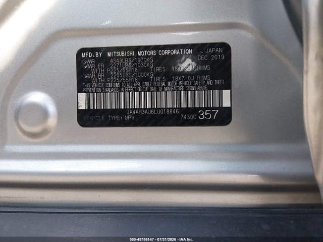 2020 MITSUBISHI OUTLANDER SPORT 2.0 SE AWC 9