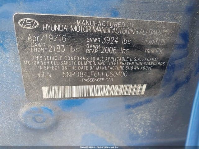 2017 HYUNDAI ELANTRA LIMITED 9