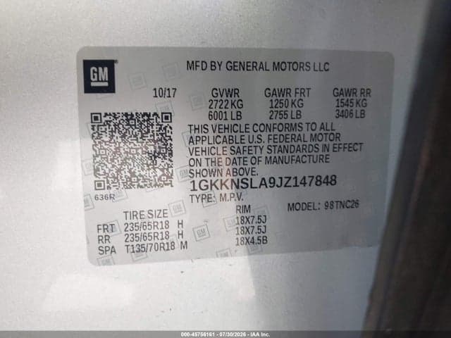 2018 GMC ACADIA SLE-2 9