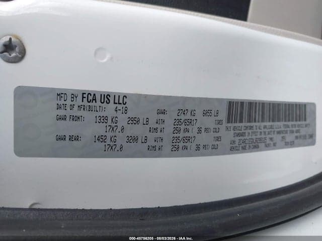 2018 CHRYSLER PACIFICA TOURING L PLUS 9