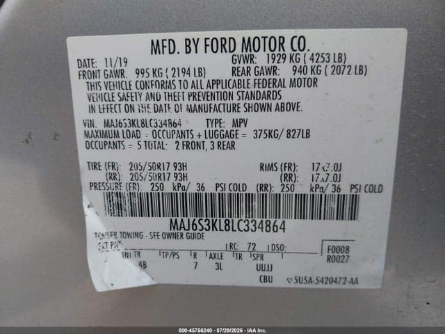 2020 FORD ECOSPORT TITANIUM 9