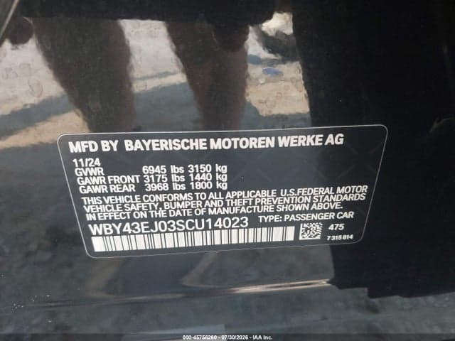2025 BMW I7 EDRIVE50 9